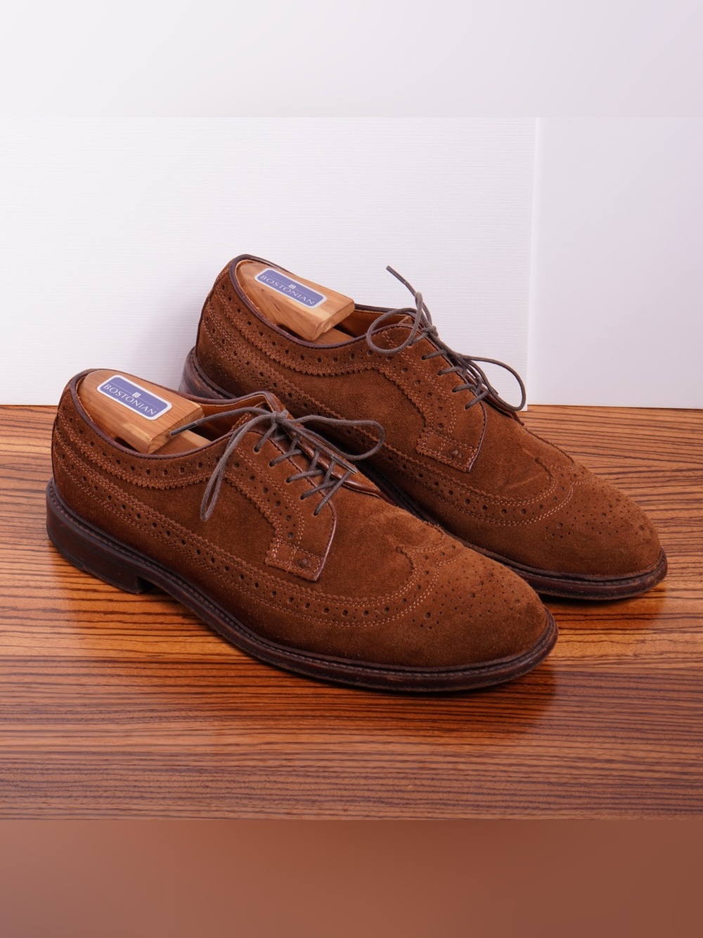J. Crew suede wingtip Oxford